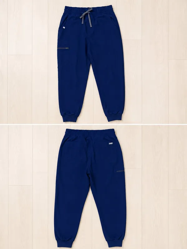 FIGS Zamora Jogger Scrub Pants Technical Collection Navy Sz L Medical - Image 2
