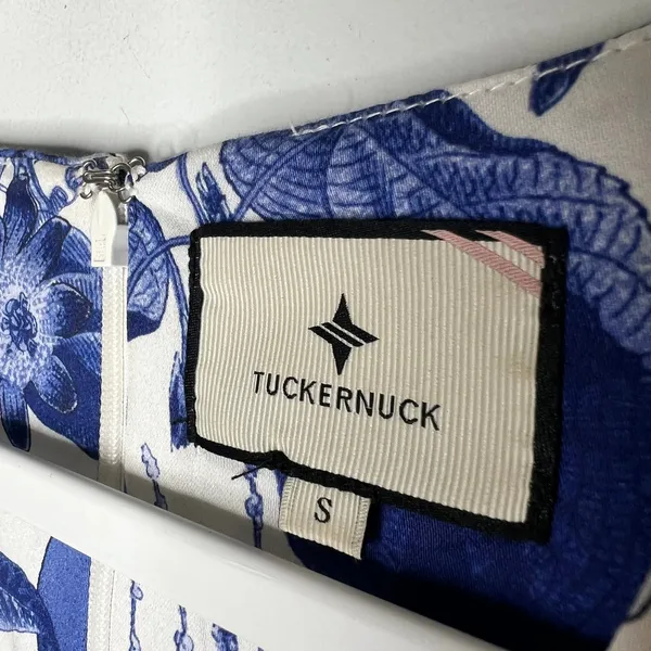 Tuckernuck Blue Floral Midi Dress Size Small - Image 7