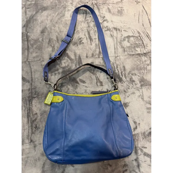 Coach lime green leather Coach Daisy Spectator convertible hobo bag - Image 3