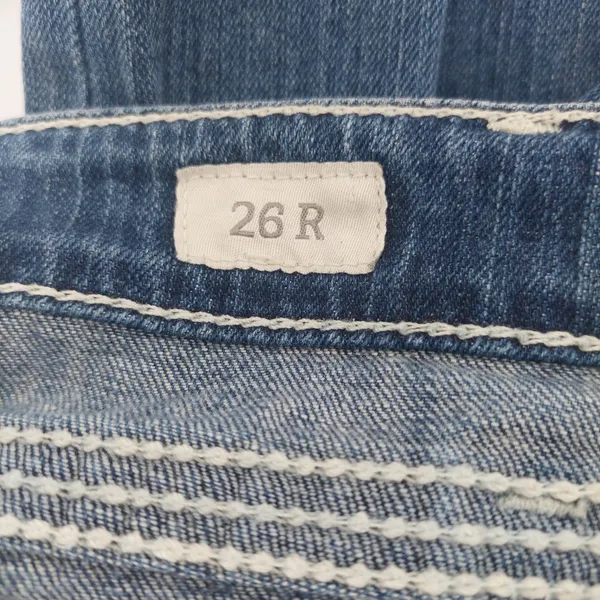 BKE Starlite 26R BootCut Stretch Women's Light Wash Cut# OC-31611 Distress Jean - Image 7