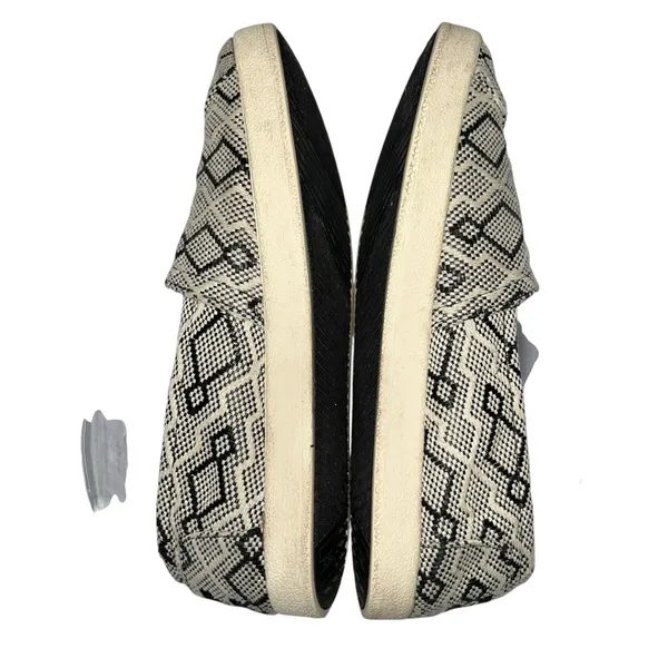 TOMS Black Diamond Jacquard Rubber Sole Womens Classic Slip-On Casual Shoes‎ 8 - Image 6