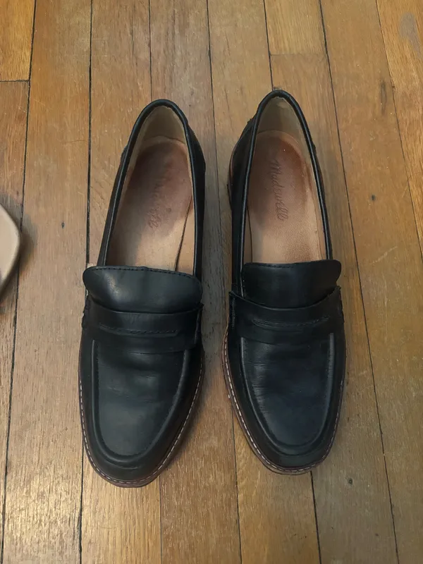 Madewell Loafers Leather Black - Image 4
