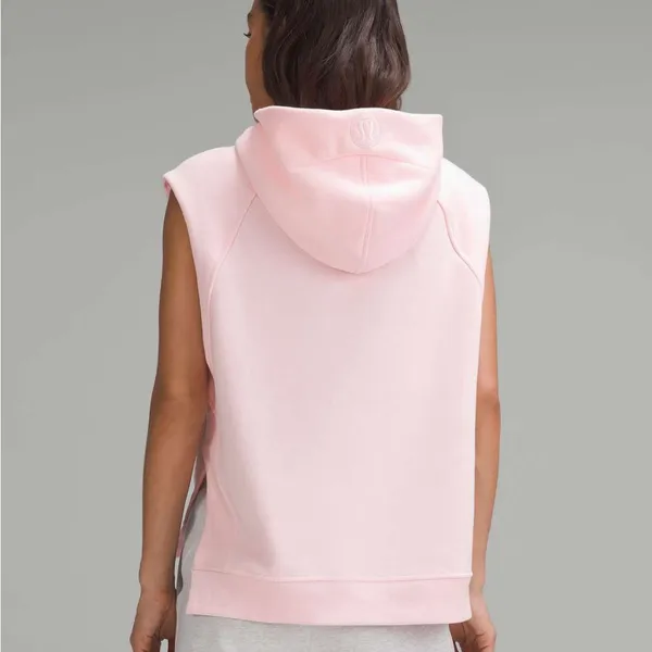 Lululemon Scuba Sleeveless Hoodie Vest Pink Oversized Athleisure XS/S - Image 2