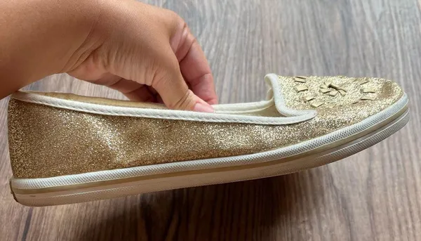 Jack Rogers Mila Gold Glitter Slip Ons 9 - Image 5