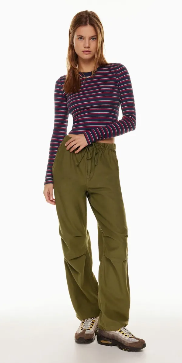 Aritzia TNA Ribbed Cropped Long sleeve - Image 2