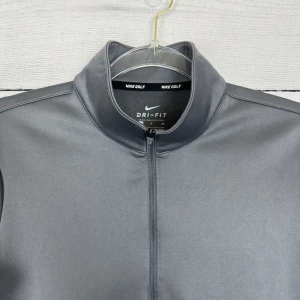 Nike Golf Women's Performance Zip Pullover Size‎ Small Grey Athletic Active - Image 2
