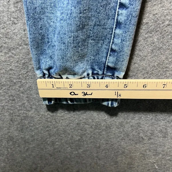 Celebrity Ace Pull On Distressed Denim Cargo Jogger‎ Pants 9/29 Elastic Waist - Image 4