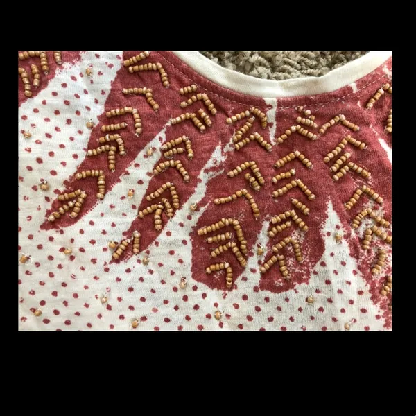 Ecote beaded polka dot tank Sz XS - Image 4