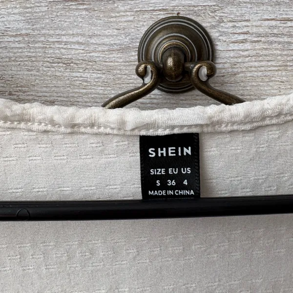 SHEIN Cream Textured Tank Top - Image 3