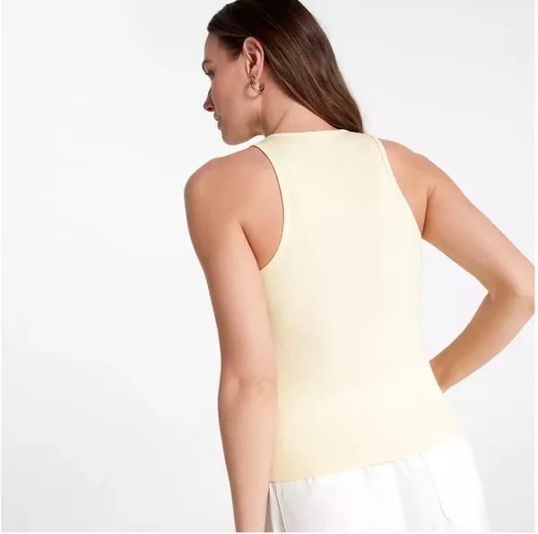Calia Women's Everyday Rib Tank in Panna Cotta size XXL NWT - Image 2