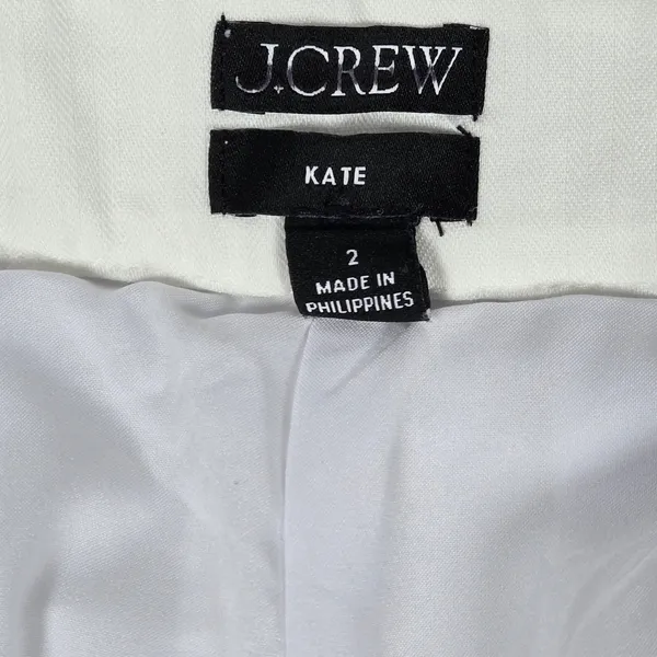 J. Crew Kate straight-leg pant in stretch linen blend White 2 BF407‎ - Image 5
