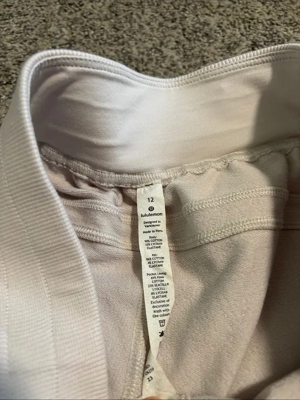 Lululemon LA French Terry High Rise Long Short size 12 - Image 2