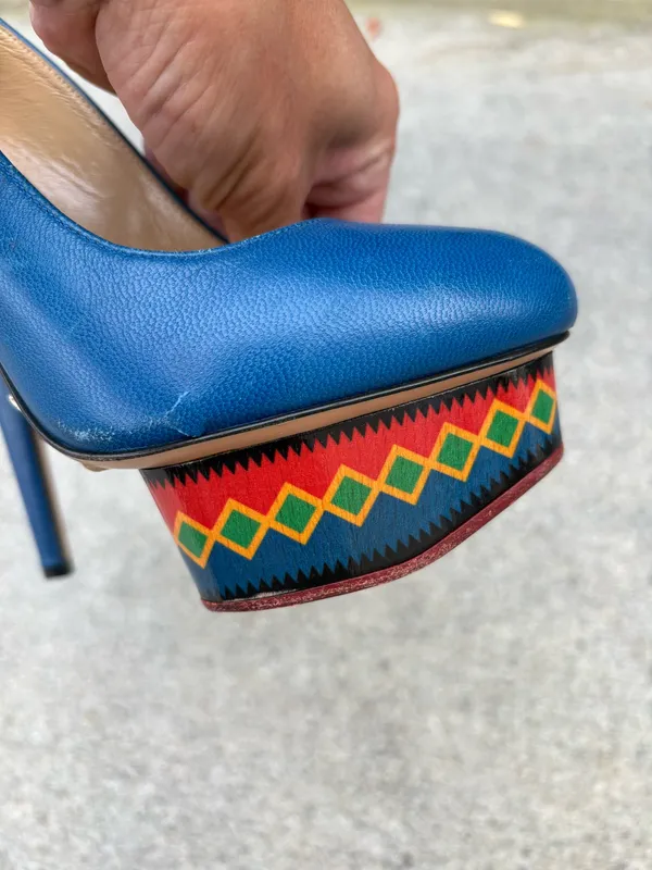 Charlotte Olympia Dolly Maraca leather platform pumps size 35 - Image 11
