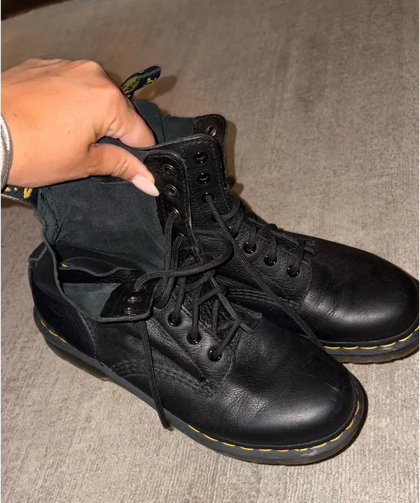 Dr. Martens black 1460s slip boots - Image 4