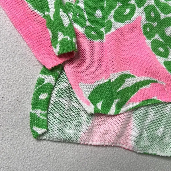 Lilly Pulitzer Pineapple Green Pink Printed Cotton Longsleeve - Image 6
