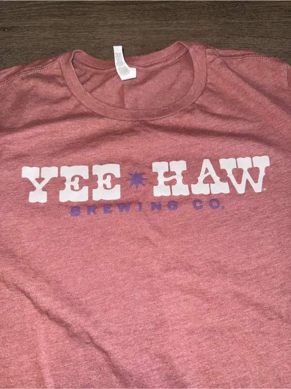 YEE HAW Brewing Co - Bella Canvas Dusty Rose Graphic Tee - L - Image 2