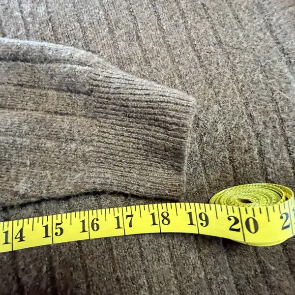 Madewell Bowden Sweater Womens Size L Brown Henley Wool Alpaca - Image 5