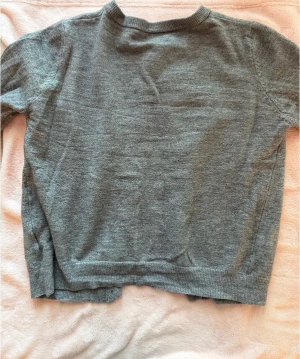 SHEIN Grey button up sweater  - Image 2