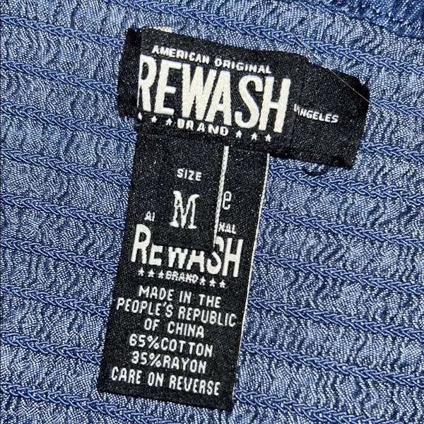 Rewash Size M Strapless Denim Dress - Image 8