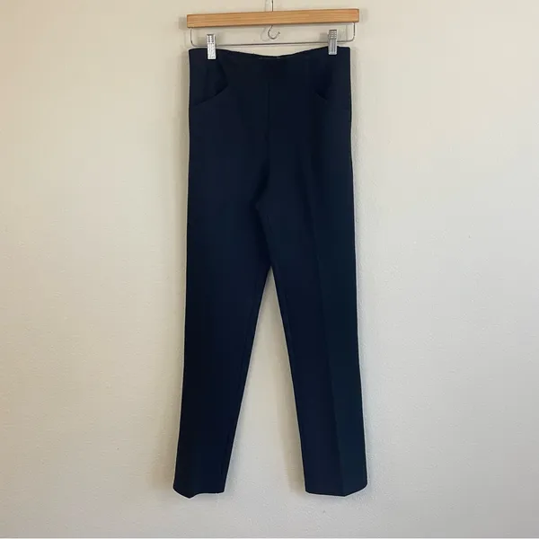 Anthropologie Maeve Split Hem Ponte Knit Pull On Pants‎ Black Size XS - Image 5