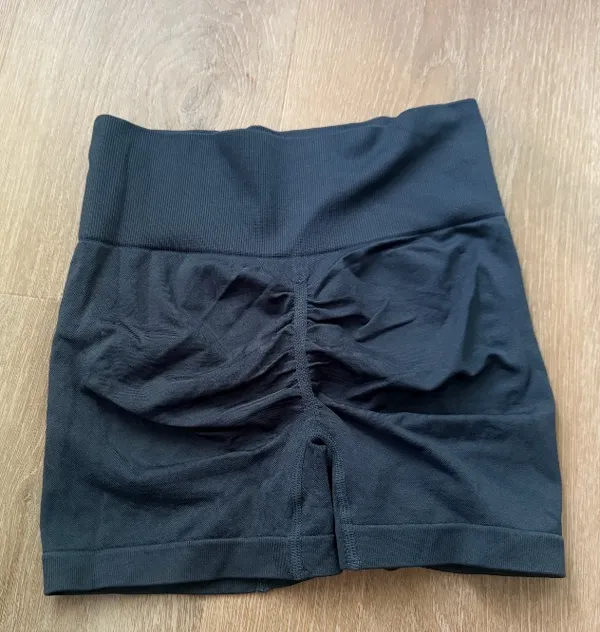 Dark Blue Seamless Scrunch Workout Shorts Size S - Image 2