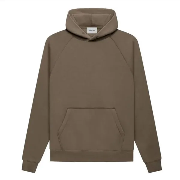 ESSENTIALS Fear of God logo oversized hoodie top sweatshirt wheat - Image 2