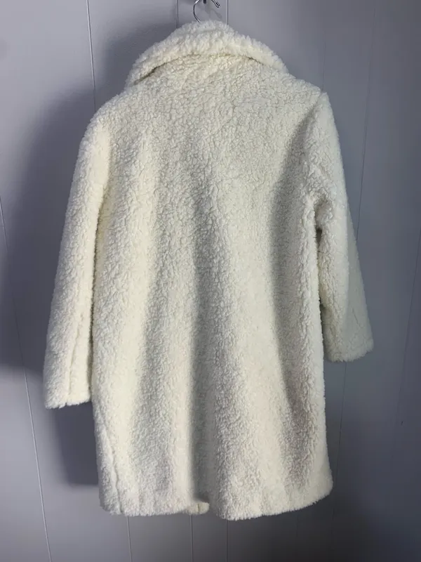 Abercrombie & Fitch Faux Fur Teddy Cozy Coat Medium - Image 3