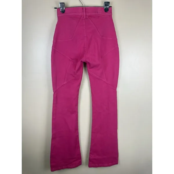 Revice Denim Venus Flares Star Butt High Rise Jeans Pink Fuchsia Size 26 Retro Y2K - Image 4