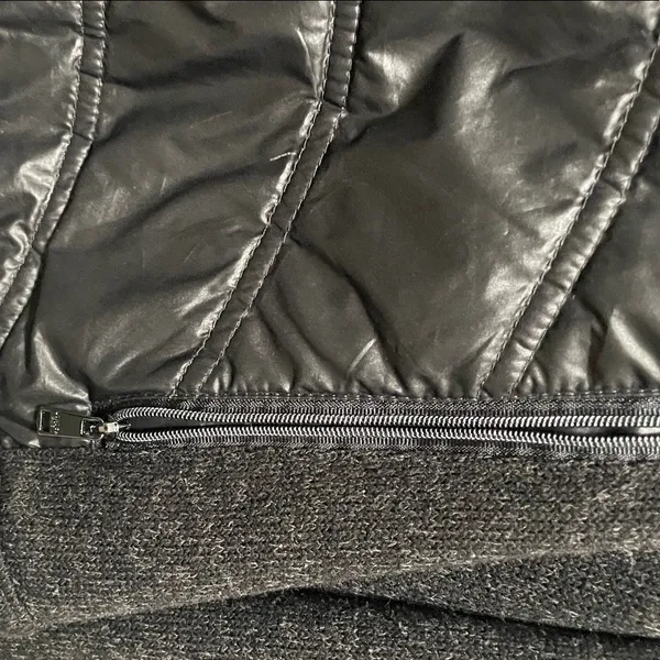 London Fog Women's Black Quilted Down Puffer Lightweight Thumbholes Jacket - Image 3