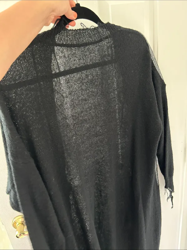 Gothic Halloween cardigan. XS Black - Image 5