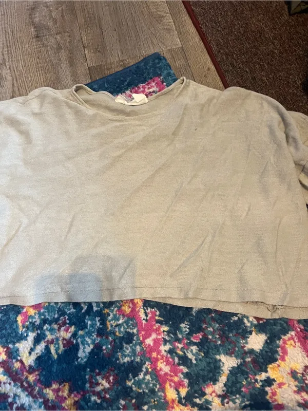 Parachute Women's Short-Sleeve Crewneck Top in Light Olive - Image 7