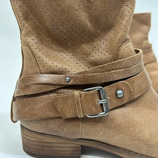 Marc Fisher Brown Ankle Leather Booties size 6M - Image 4
