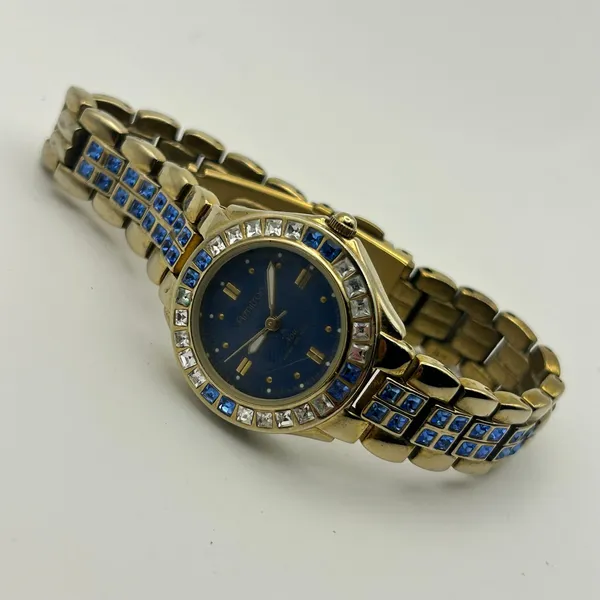 Gold-tone Armitron Women’s Dress Watch featuring Crystal Accented Bezel - Image 4