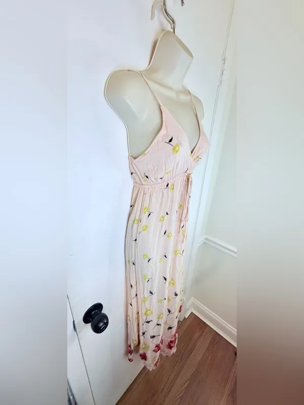 Billabong Women’s M Pink Floral Maxi Dress - Image 4