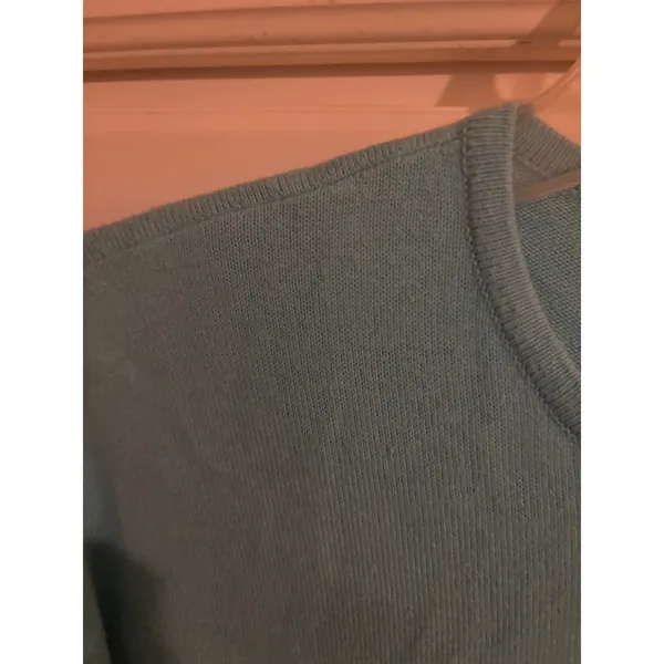 Ralph Lauren Sport Womens Light Blue Crewneck Knit Cotton Blend Sweater Small - Image 3
