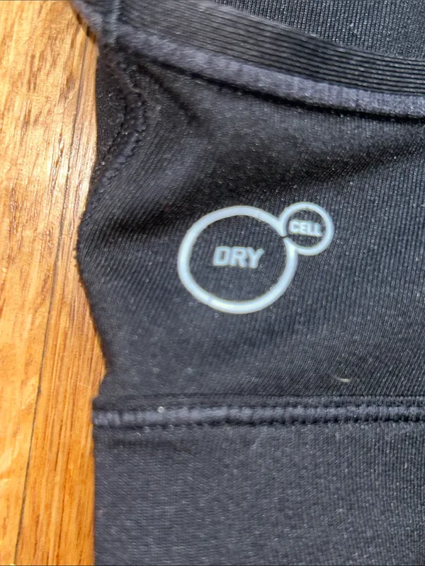 Puma Black Sports Bra with White Outline Logo Small - Image 3