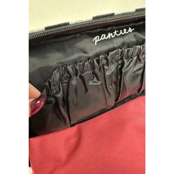 Victoria’s Secret Travel Case Pink Black Stripe Sexy Little Things NWT Gift - Image 13