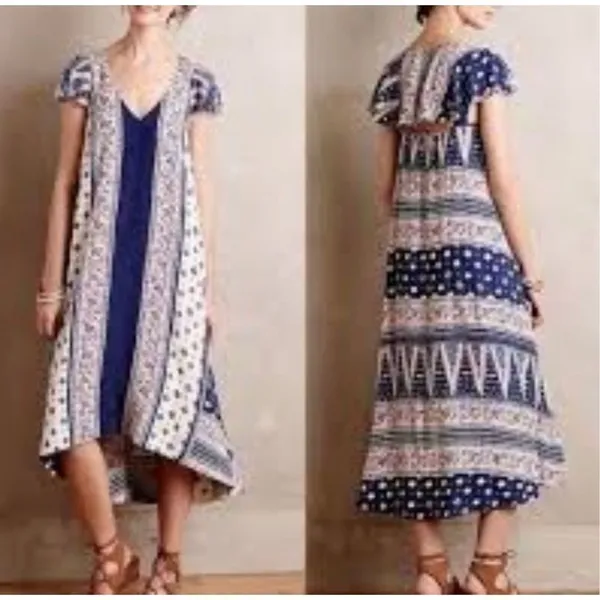 Maeve Anthropologie bohemian cape like sundress size small - Image 2