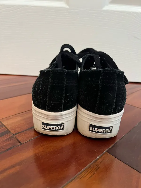 Superga black platform sneaker - Image 3