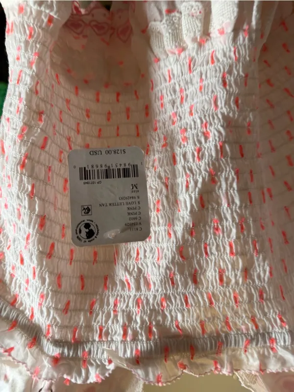 Free people love letter tank pink medium $128 NWT - Image 6