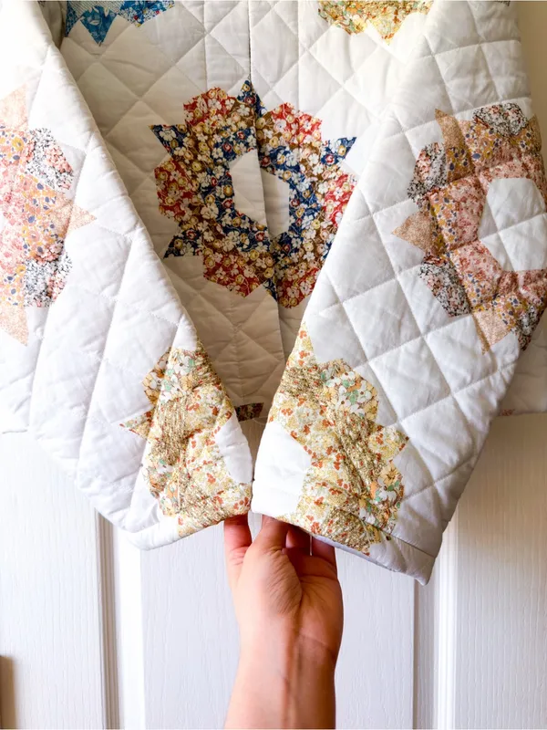 Sezane x Sea Emerson‎ Quilted Jacket Quin Patchwork 42 EUC - Image 3