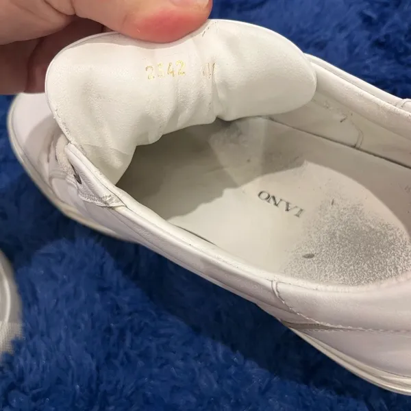 J.G. White Leather Women's Sneakers 41 10/10.5 - Image 8