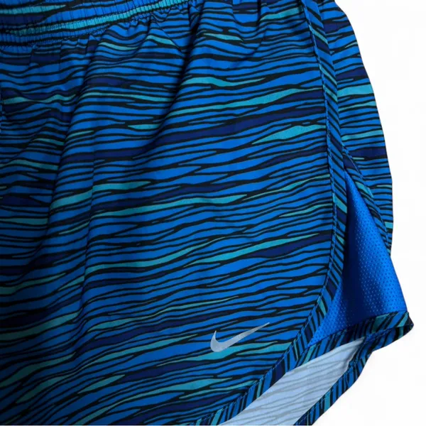 Nike Dri-FIT Rival 3" Printed Running Shorts Blue Wave Pattern Small 723944-435 - Image 4