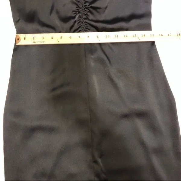 Autumn Wedding Guest Dress Size S Green Midi Slip Evening Glam 90s Vibes Express - Image 7