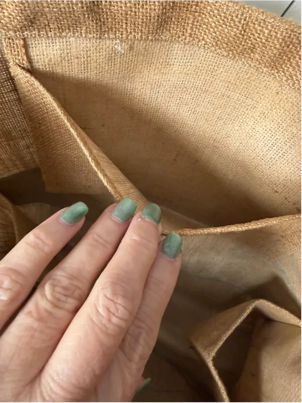 Freeset Brown Teal Jute Tote Bag One Size
EUC - Image 7