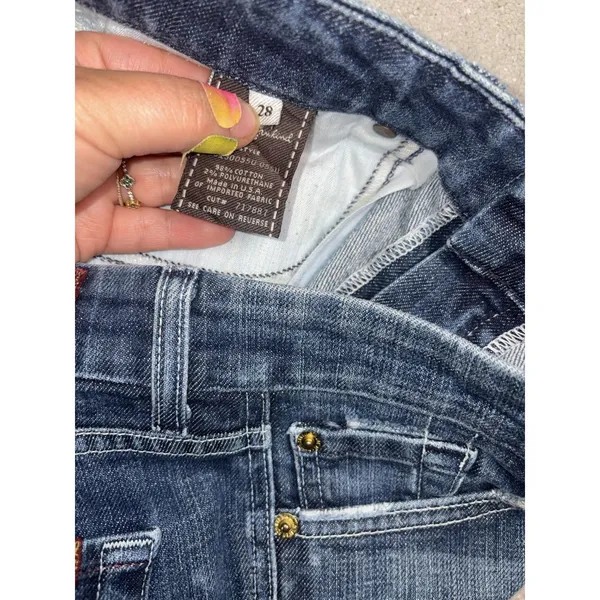 Y2K 7 For All Mankind "A" Pocket Bootcut Women's Jeans Size 28 - Image 6