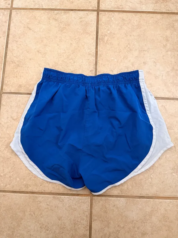 Nike Dri-FIT Blue & White Running Shorts - Image 4
