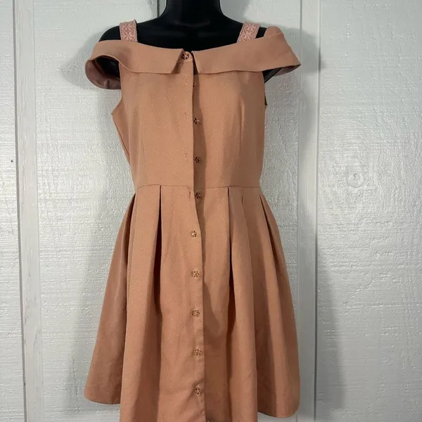 Source Unknown Olivedes Spaghetti Strap off the Shoulder Dress No Size EUC - Image 2