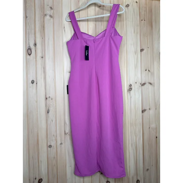 NWT Lulus Always Beautiful Rose Pink Sleeveless Tulip Midi Dress Cocktail Sz XL - Image 6