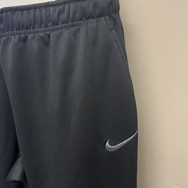 Nike Drifit Black Elastic Waistband w/ Drawstrings Running Warmup Pant- Large - Image 4